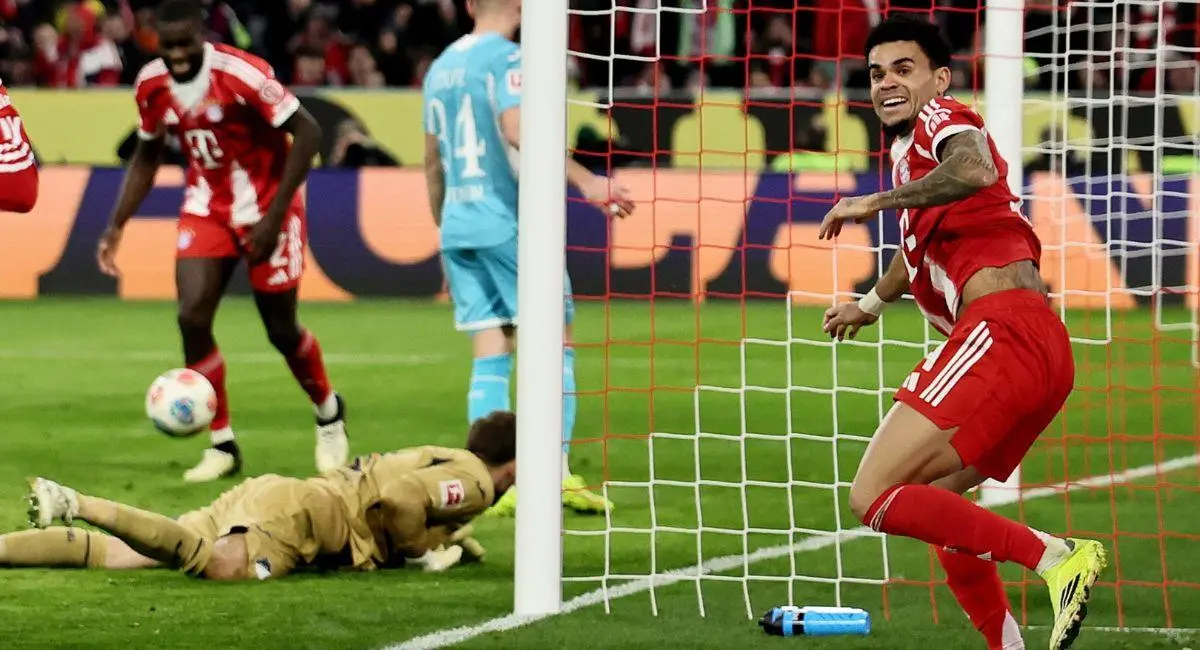 Gol de Luis Díaz Bayern Múnich en partido de la Bundesliga.